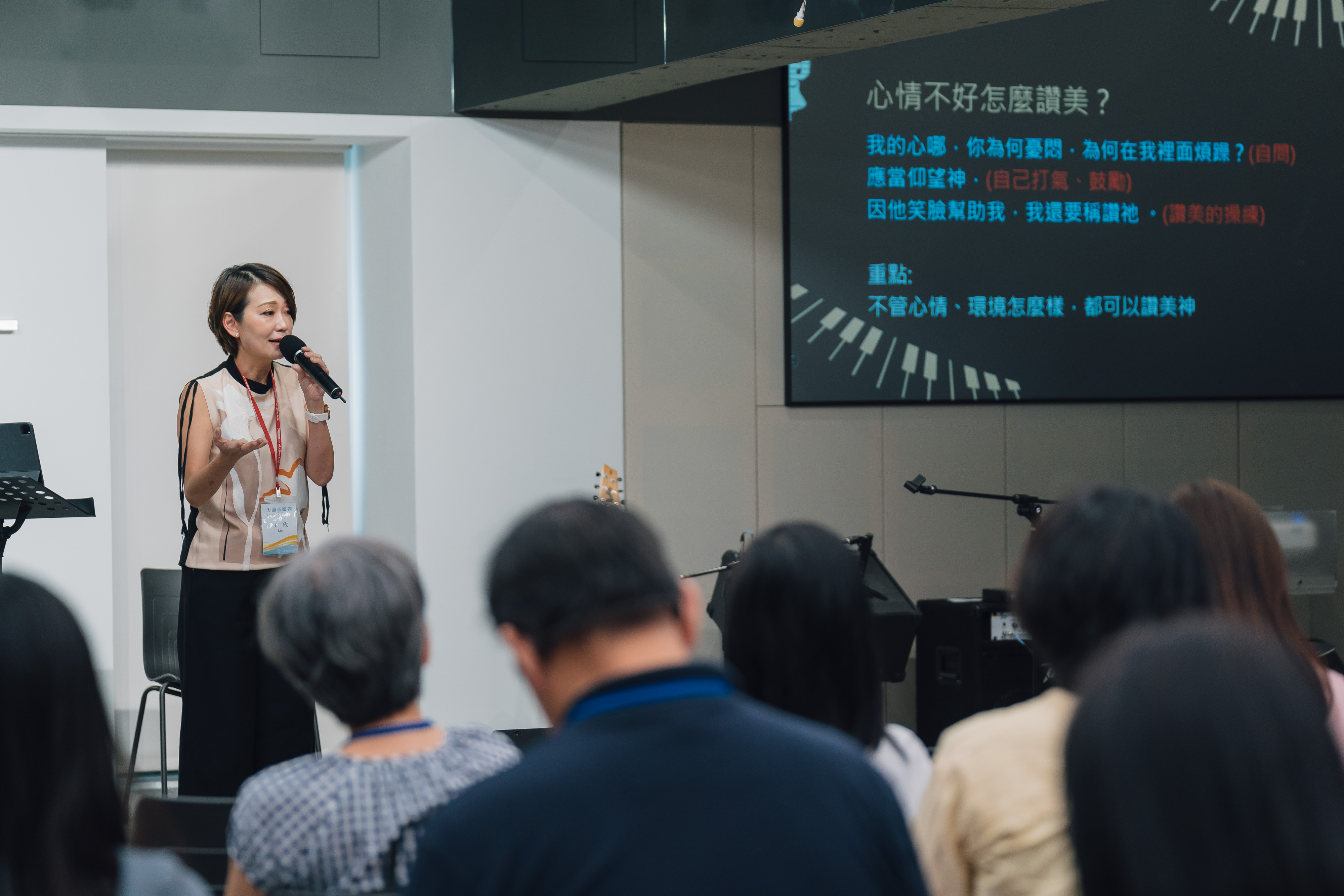 天韻副團長王玫說，很高興能跟眾教會同為夥伴，成為一起抬約櫃的人。